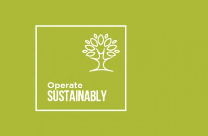 Operate Sustainably  